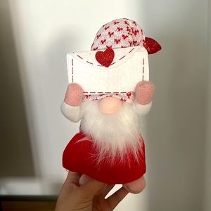 Valentines plush gnome